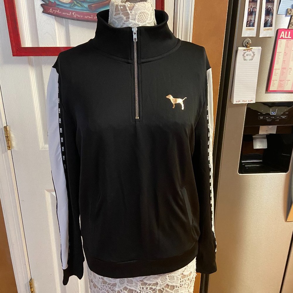 PINK Victoria Secret Quarter Zip Pullover NWT